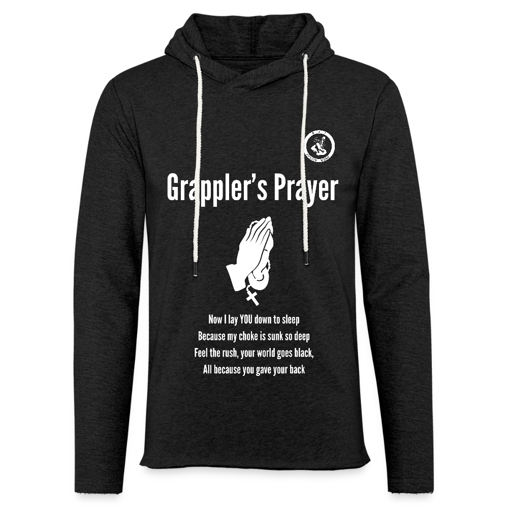 Jiu Jitsu Grappler's Prayer | Unisex Long Sleeve Hoodie Shirt - charcoal grey
