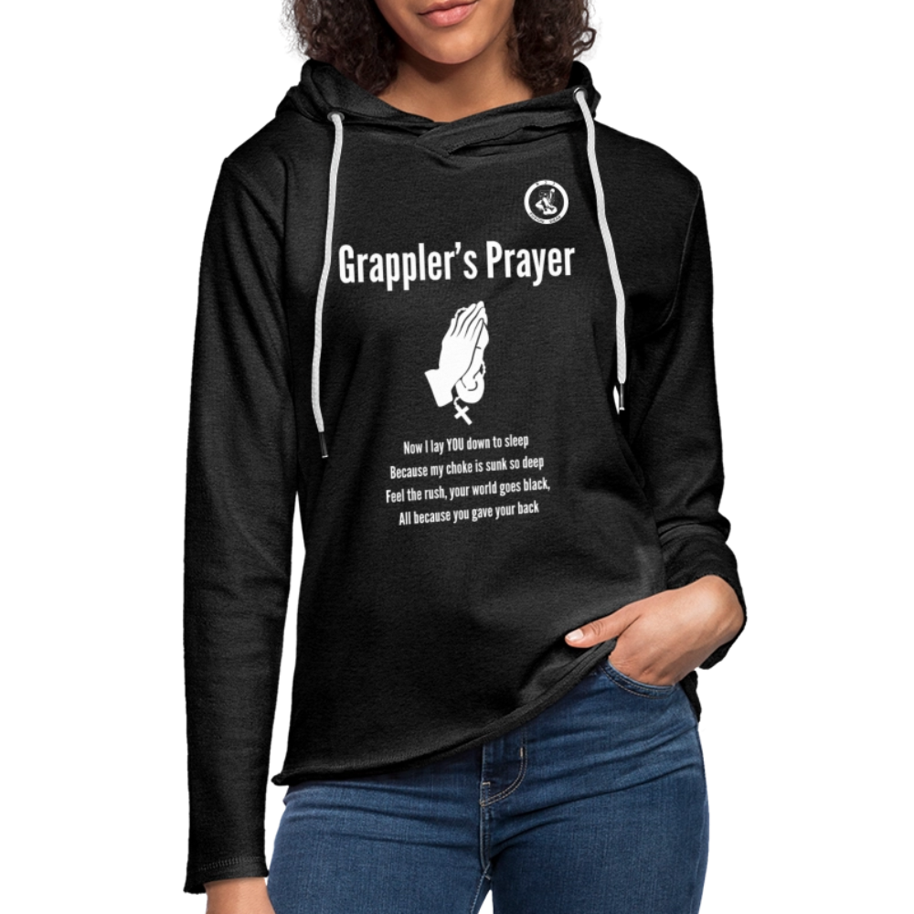 Jiu Jitsu Grappler's Prayer | Unisex Long Sleeve Hoodie Shirt - charcoal grey