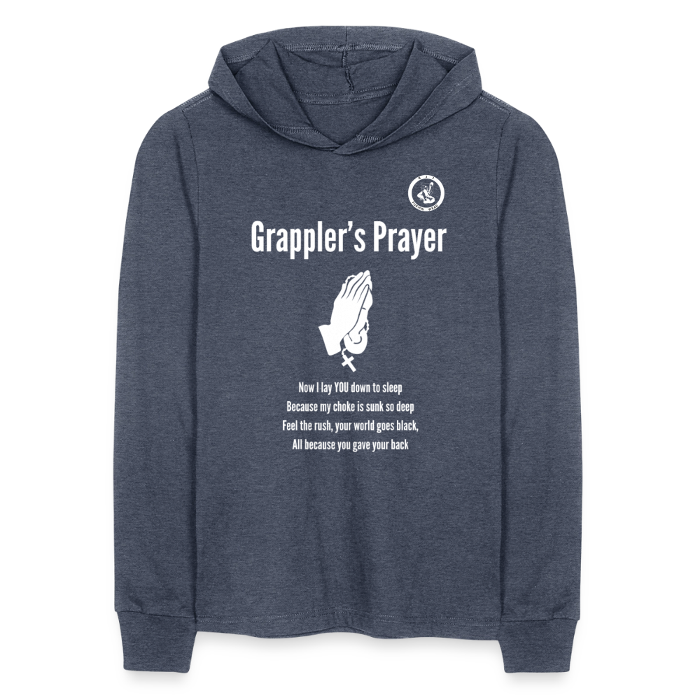 Jiu Jitsu Grappler's Prayer | Unisex Long Sleeve Hoodie Shirt - heather navy
