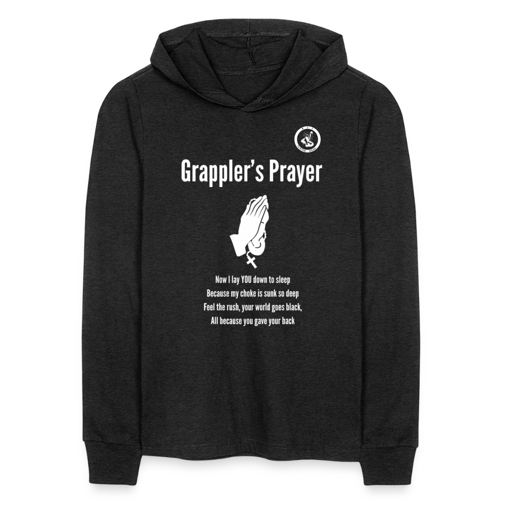 Jiu Jitsu Grappler's Prayer | Unisex Long Sleeve Hoodie Shirt - heather black