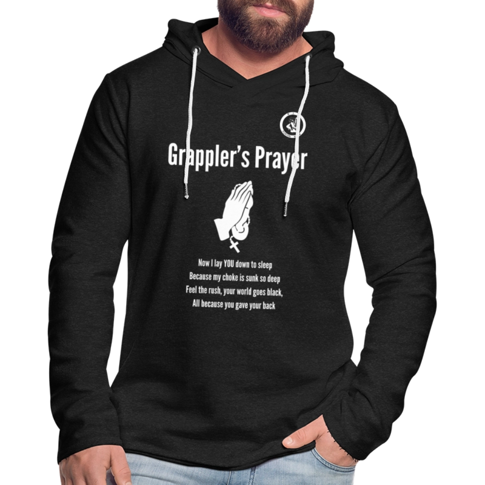Jiu Jitsu Grappler's Prayer | Unisex Long Sleeve Hoodie Shirt - charcoal grey
