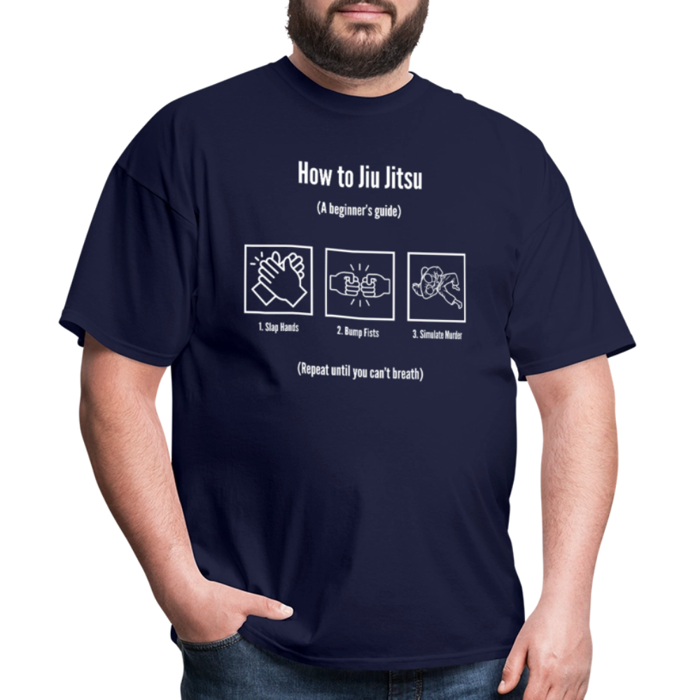 How to Jiu Jitsu: Slap, Bump & Roll | Unisex Classic T-Shirt - navy