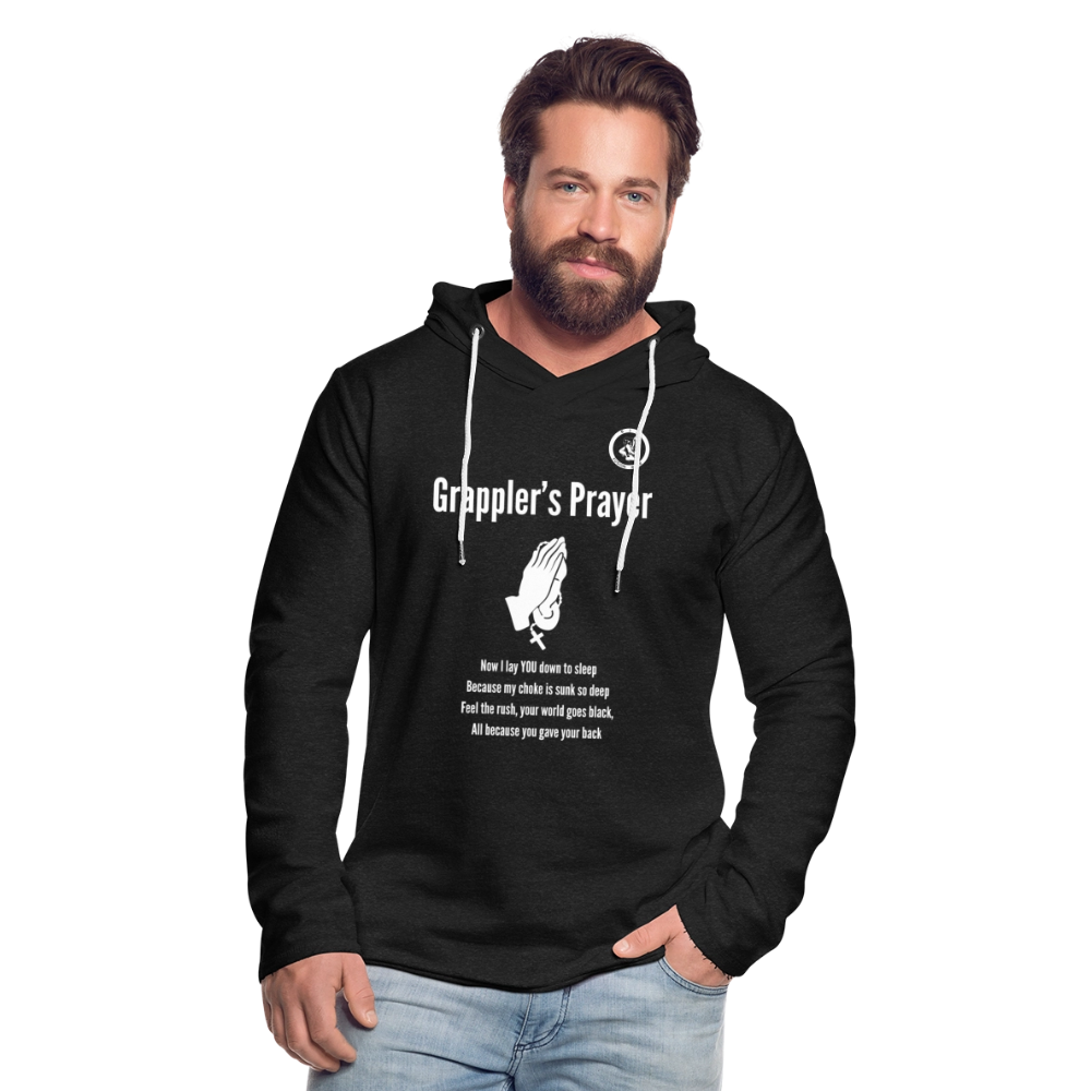 Jiu Jitsu Grappler's Prayer | Unisex Long Sleeve Hoodie Shirt - charcoal grey