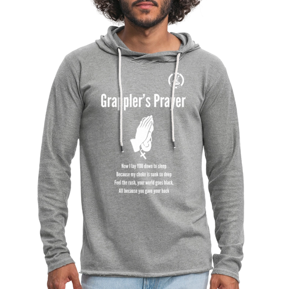 Jiu Jitsu Grappler's Prayer | Unisex Long Sleeve Hoodie Shirt - heather gray