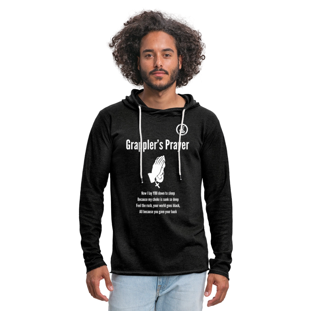 Jiu Jitsu Grappler's Prayer | Unisex Long Sleeve Hoodie Shirt - charcoal grey