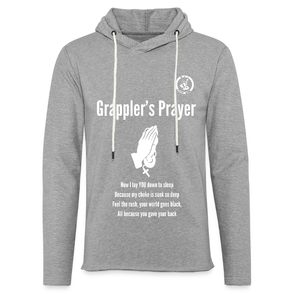Jiu Jitsu Grappler's Prayer | Unisex Long Sleeve Hoodie Shirt - heather gray