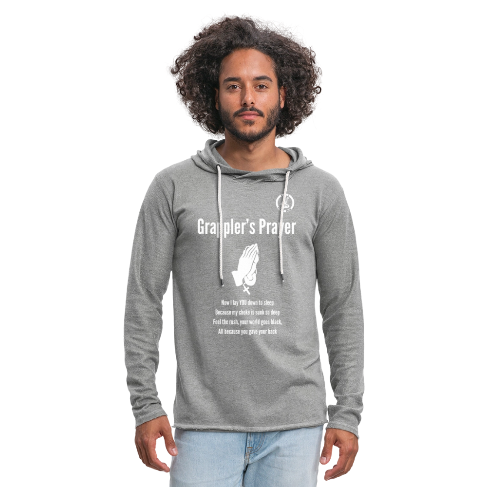 Jiu Jitsu Grappler's Prayer | Unisex Long Sleeve Hoodie Shirt - heather gray