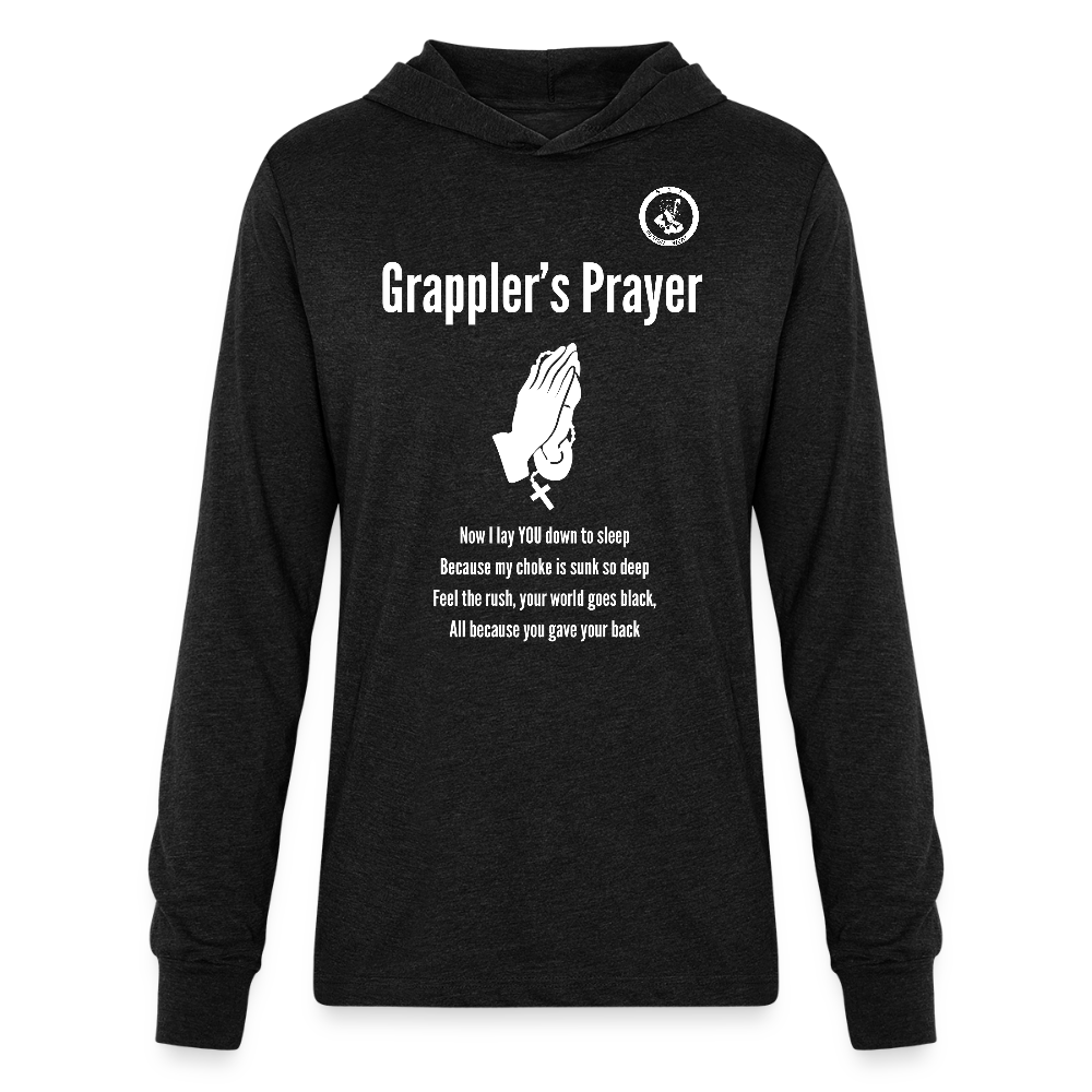 Jiu Jitsu Grappler's Prayer | Unisex Long Sleeve Hoodie Shirt - heather black
