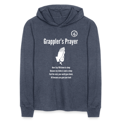 Jiu Jitsu Grappler's Prayer  | Unisex Long Sleeve Hoodie Shirt - heather navy