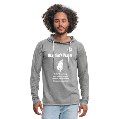 Jiu Jitsu Grappler's Prayer | Unisex Long Sleeve Hoodie Shirt - heather gray
