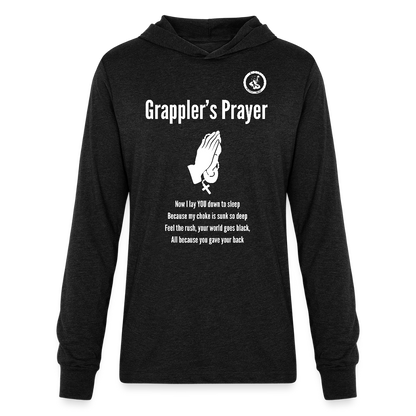 Jiu Jitsu Grappler's Prayer  | Unisex Long Sleeve Hoodie Shirt - heather black