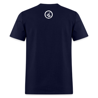 BJJ T-Shirt | You either Win or You Learn | Front Print Design - navy