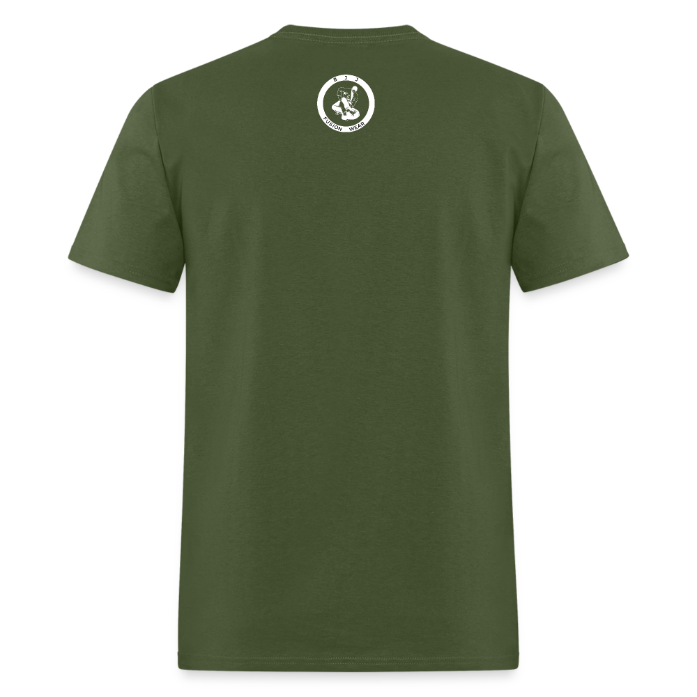 BJJ T-Shirt | You either Win or You Learn | Front Print Design - military green