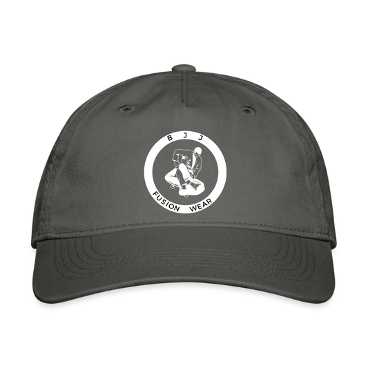 Organic Baseball Cap | BJJ Fusion Wear Logo - charcoal