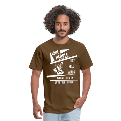 Unisex Classic T-Shirt | Jiu Jitsu | Tap Out Design - brown