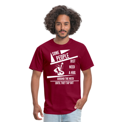 Unisex Classic T-Shirt | Jiu Jitsu | Tap Out Design - burgundy