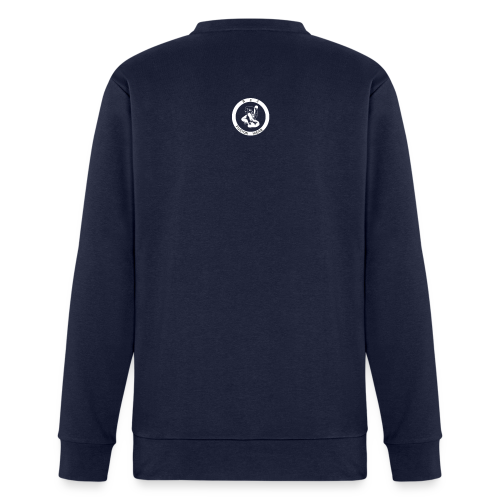 Adidas Unisex Fleece Crewneck Sweatshirt | Jiu Jitsu Tap Out Design - french navy