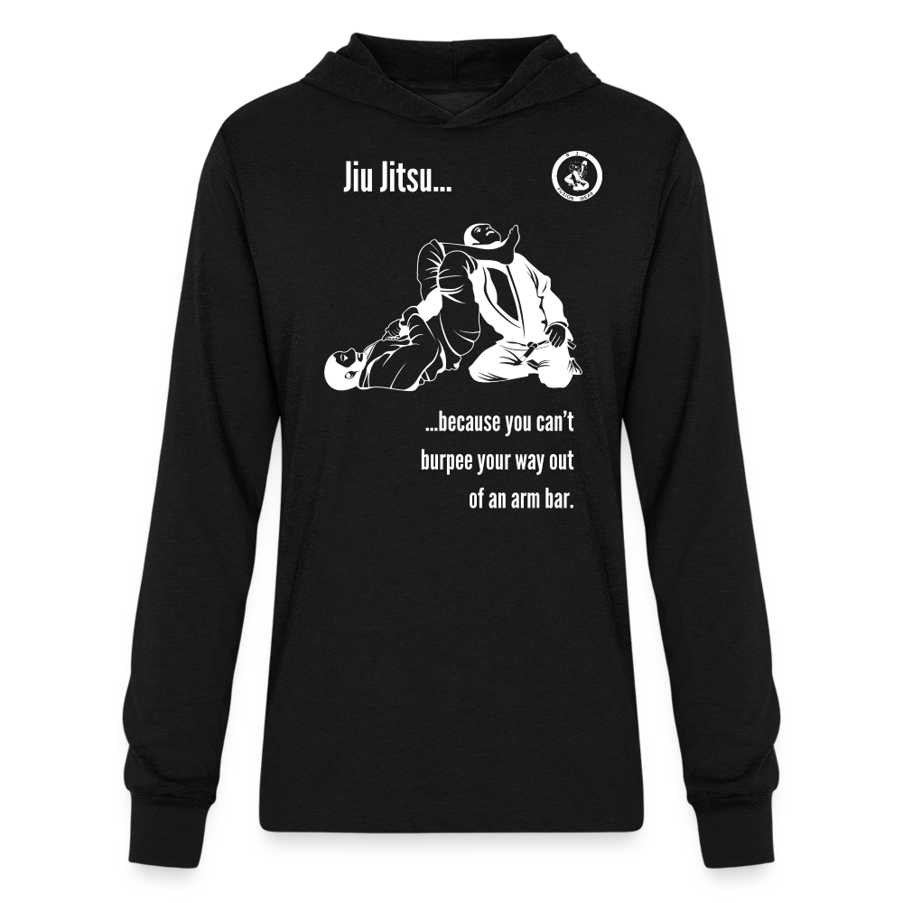 Unisex Long Sleeve Hoodie Shirt | Jiu Jitsu Arm Bar Design - black