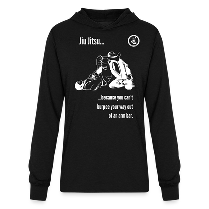 Unisex Long Sleeve Hoodie Shirt | Jiu Jitsu Arm Bar Design - black