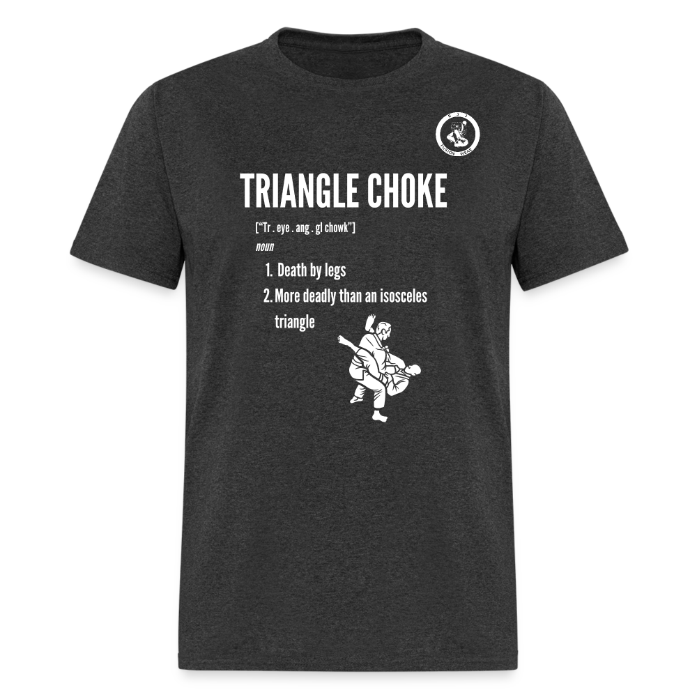 Unisex Classic T-Shirt | Jiu Jitsu Triangle Choke Design - heather black
