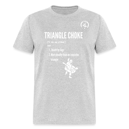 Unisex Classic T-Shirt | Jiu Jitsu Triangle Choke Design - heather gray