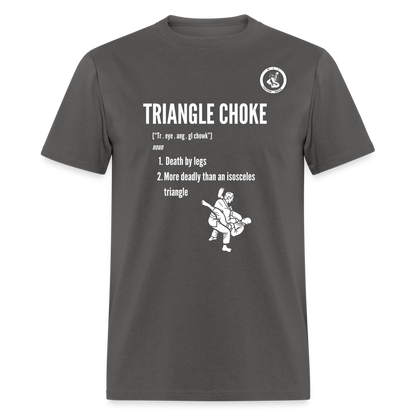 Unisex Classic T-Shirt | Jiu Jitsu Triangle Choke Design - charcoal
