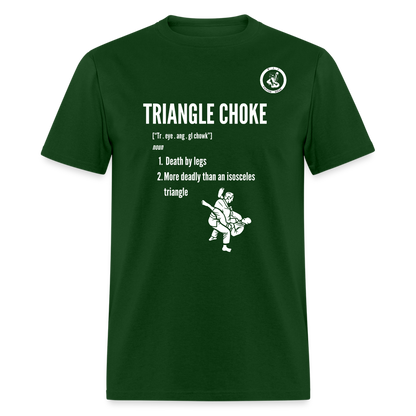 Unisex Classic T-Shirt | Jiu Jitsu Triangle Choke Design - forest green