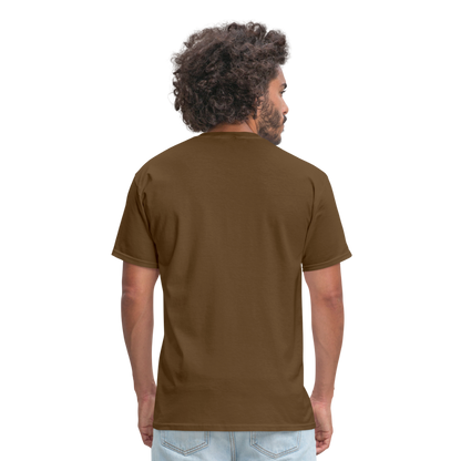 BJJ T-Shirt | Train Harder Design | Front Print Design - brown