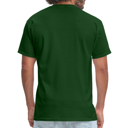 BJJ T-Shirt | Train Harder Design | Front Print Design - forest green
