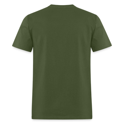 BJJ T-Shirt | Train Harder Design | Front Print Design - military green