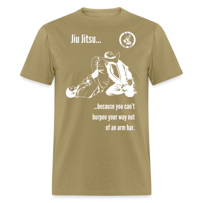 Unisex Classic T-Shirt | Jiu Jitsu Arm Bar Design - khaki