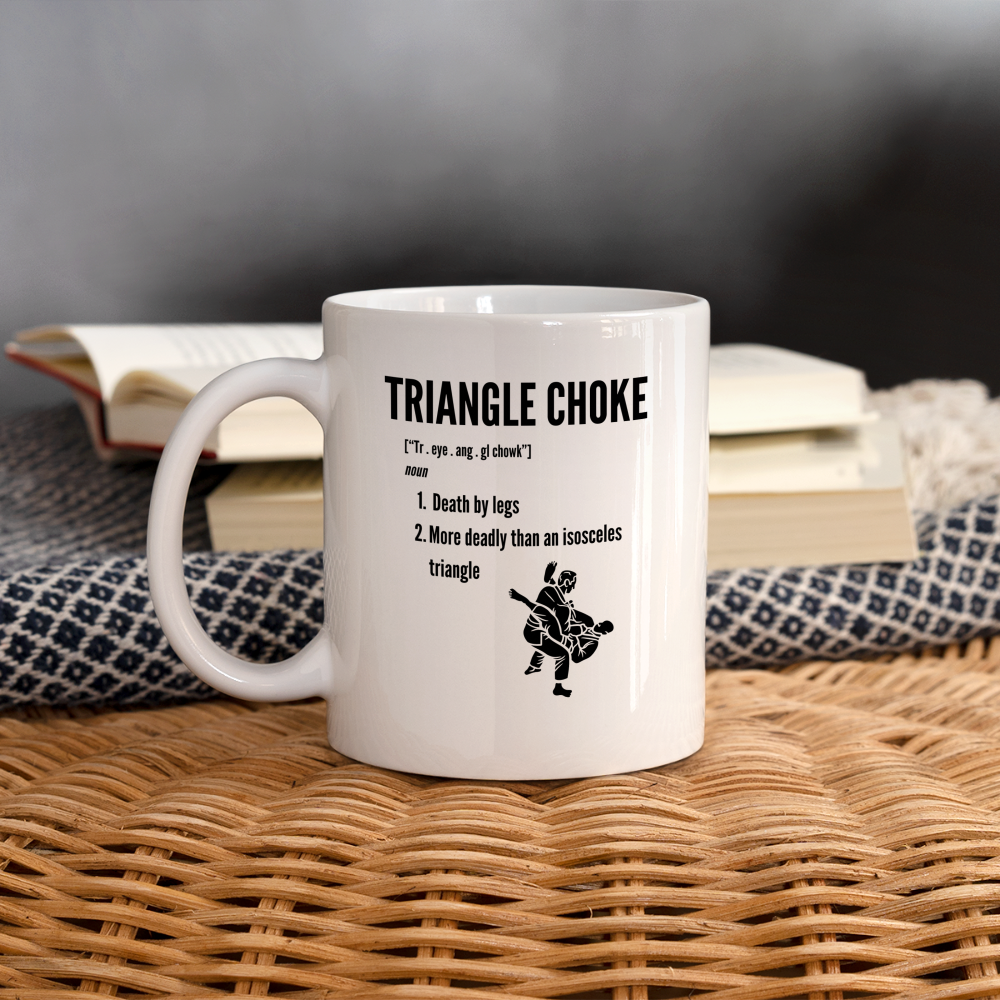 Coffee/Tea Mug | Jiu Jitsu Triangle Choke Design - white