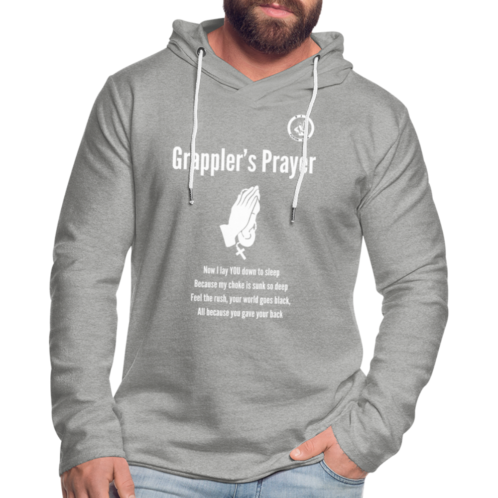 Unisex Long Sleeve Hoodie Shirt | Jiu Jitsu Grappler's Prayer - heather gray