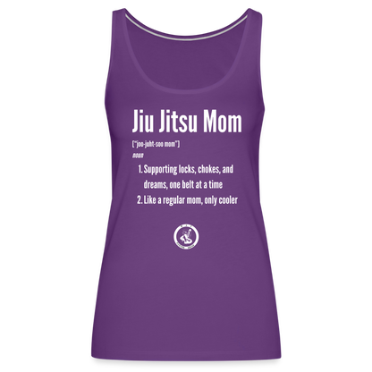 Jiu Jitsu Mom Defined | Women’s Premium Tank Top - purple