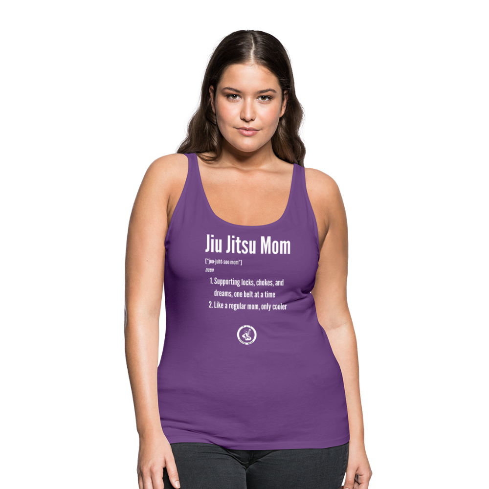 Jiu Jitsu Mom Defined | Women’s Premium Tank Top - purple