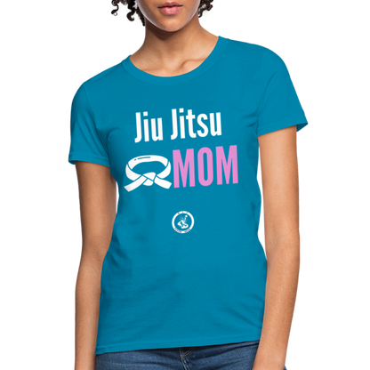 Jiu Jitsu Mom Women's T-Shirt - turquoise