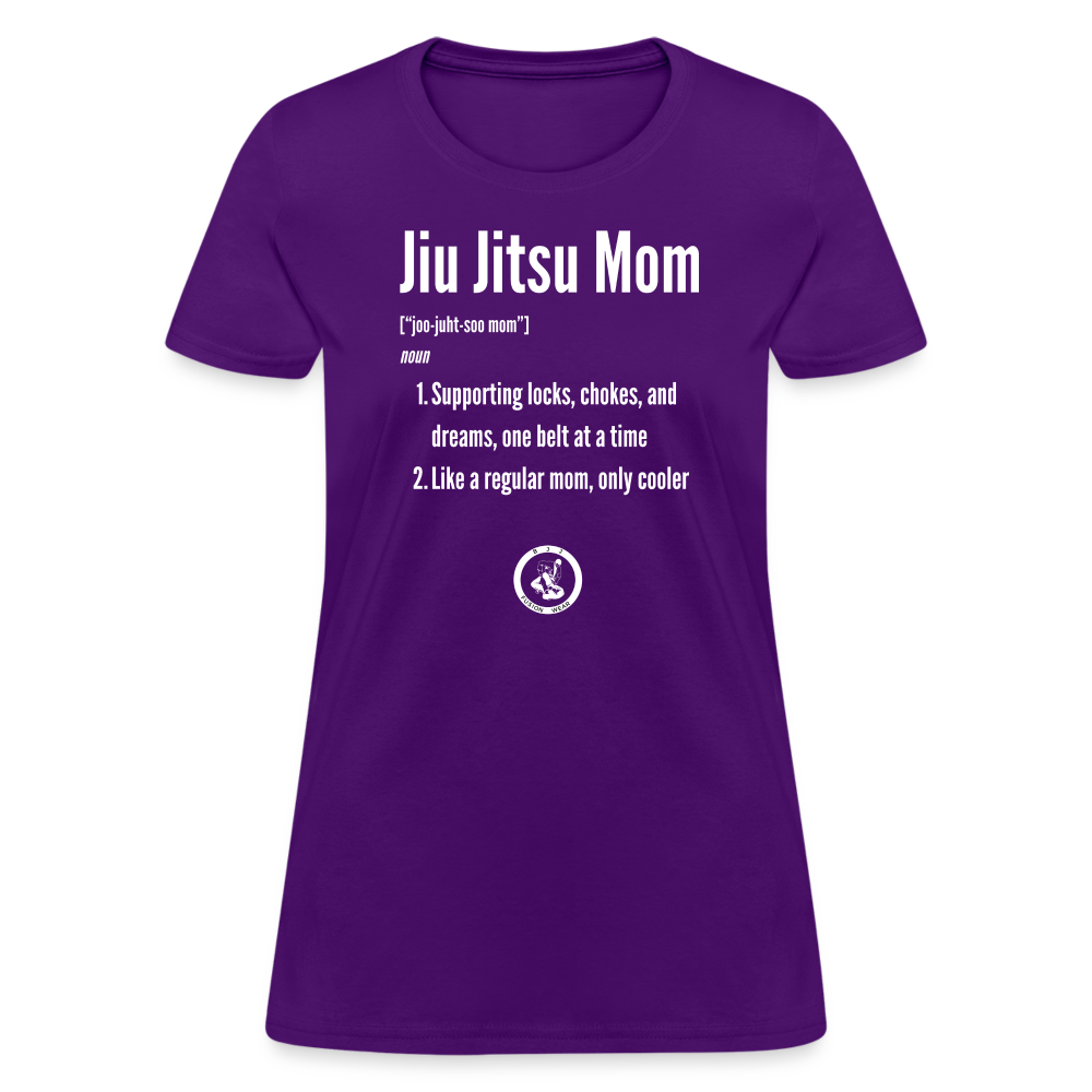 Jiu Jitsu Mom Defined | Women's T-Shirt - purple