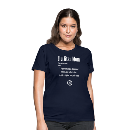 Jiu Jitsu Mom Defined | Women's T-Shirt - navy
